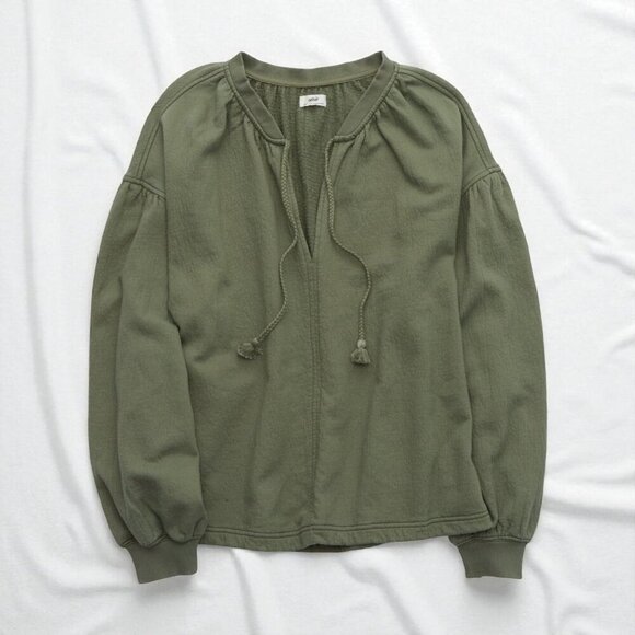 NEW!!! AERIE OLIVE OVERSIZE EASY STREET SWEATSHIRT - SIZE M - Picture 5 of 7